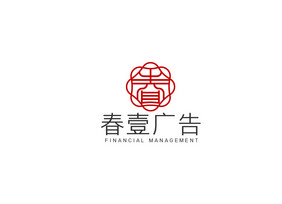 高端简约春字体商务广告logoVI模板