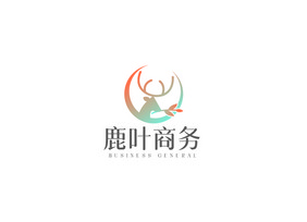 时尚简约鹿图形商务通用logoVI模板