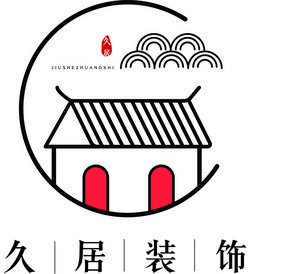 线条简约中国风装饰公司logo