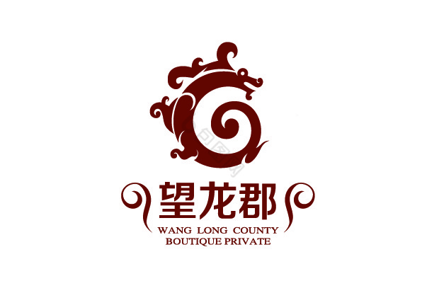 龙形房地产logo标志