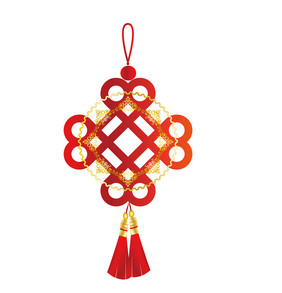新年喜庆中国结祝福