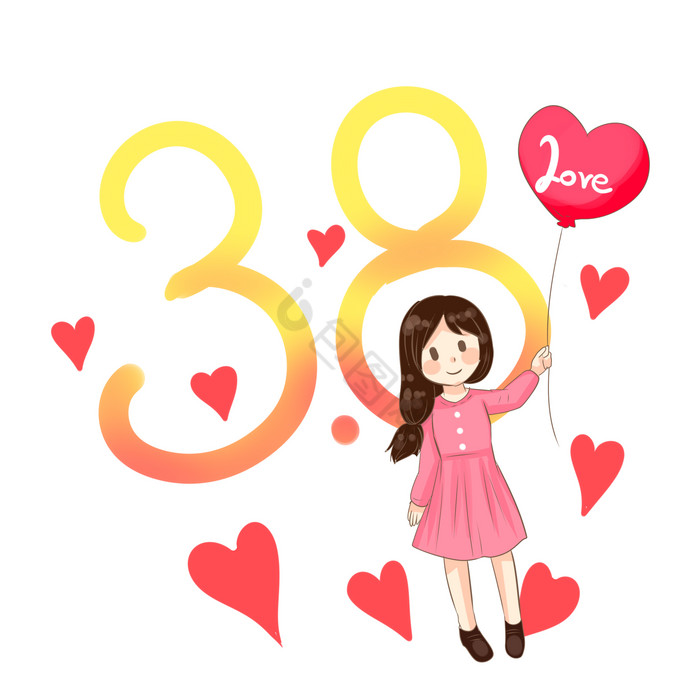 38妇女节漂亮女孩图片