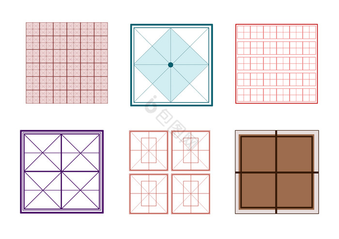 田字格方格米字格图片