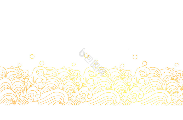 金色水纹海浪浪花图片
