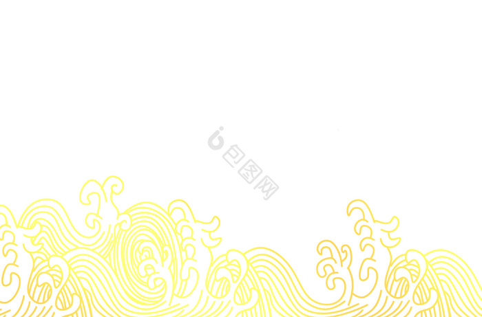 金色水纹海浪浪花底纹