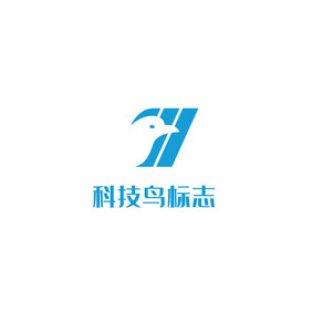 科技正负形鸟LOGO