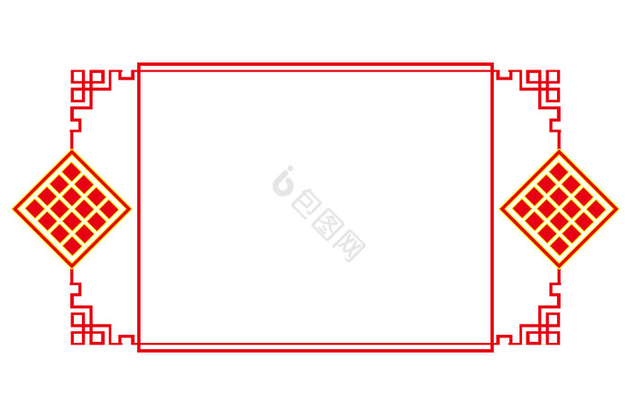 中式花边花纹边框图片