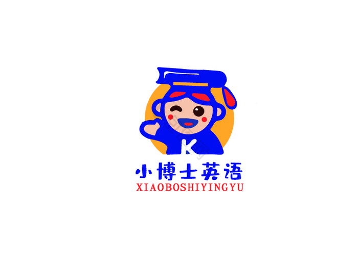 小博士英语教育培训logo标志