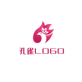 红色孔雀LOGO