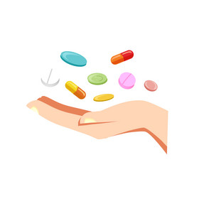 药品插画图片
