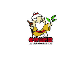 矢量卡通医药药店标志logo