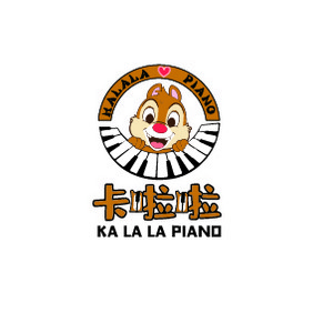 矢量卡通小松鼠卡通造型教育机构logo