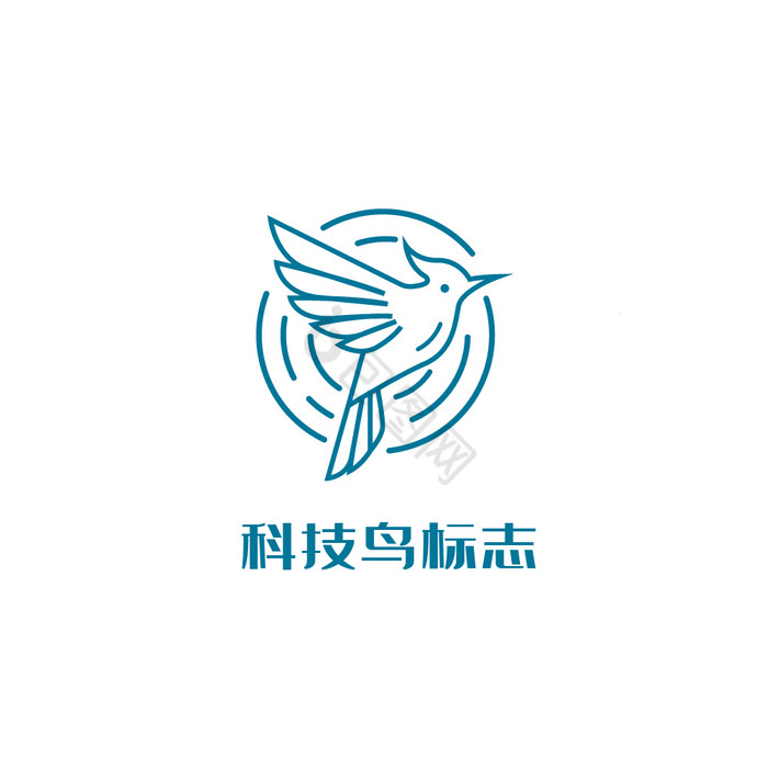 科技网络鸟logo图片