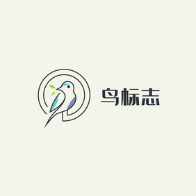 卡通宠物鸟logo