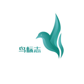 科技现代鸟标志logo