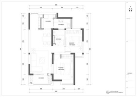 小户型两居室CAD施工图