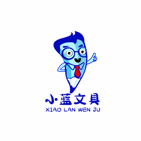 矢量铅笔文具店logo标志图片