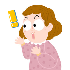 女生惊讶惊叹哇