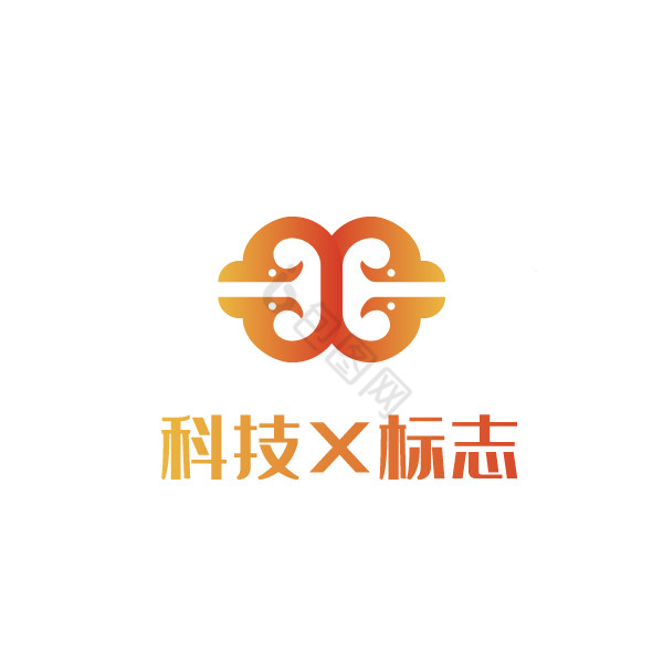 科技现代x标志logo图片