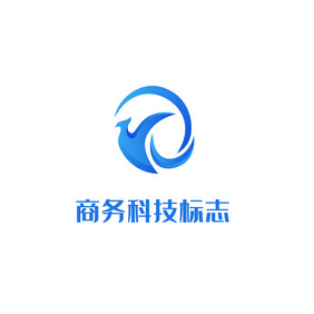 商务科技鸟标志logo