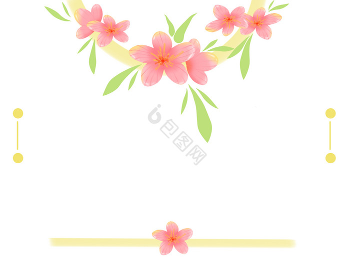 樱花花朵边框图片