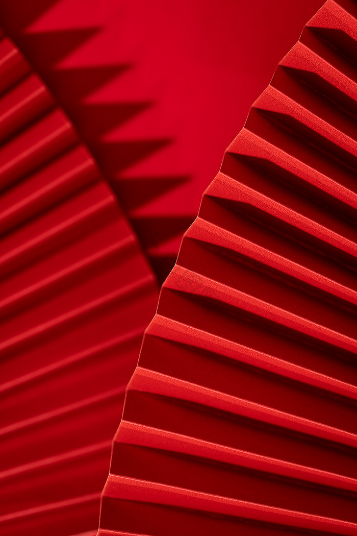 中国红扇面时尚背景图片