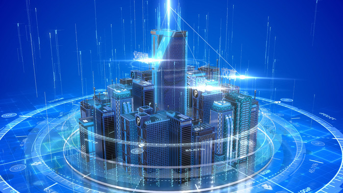 互联网城市连线科技智慧5g信息大数据都市