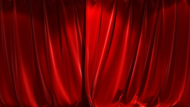 9款三维红色花纹舞台幕布窗帘动画视频素材