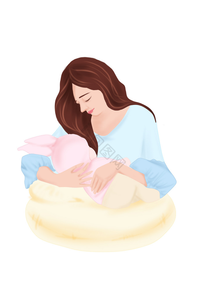 哺乳母乳喂养宝妈图片