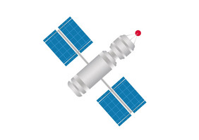 卡通卫星矢量元素