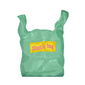 绿色塑料袋包装袋子