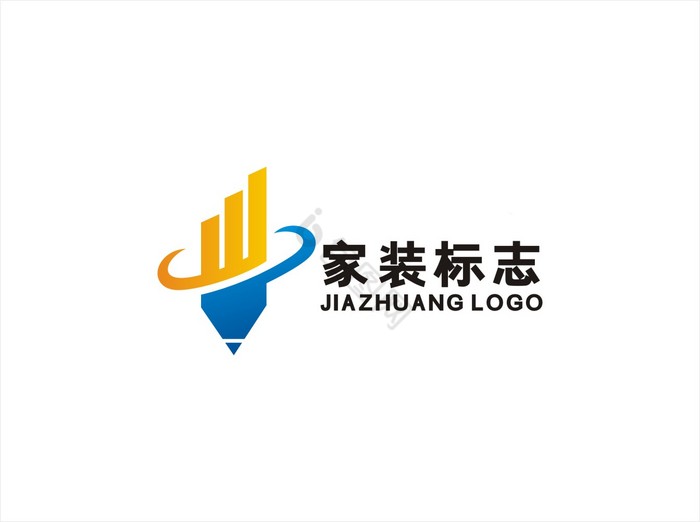 铅笔家装绘图LOGO标志VI图片