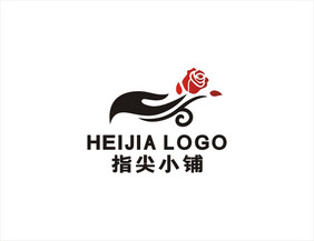 创意美甲指甲花店LOGO标志VI