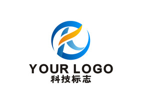 大气科技教育字母K LOGO标志VI