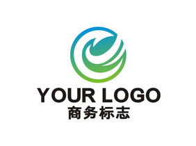 绿色环保大气制药商务产品LOGO标志VI