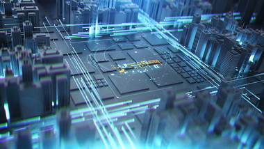 科技3d城市交通线条LOGO动画AE模板
