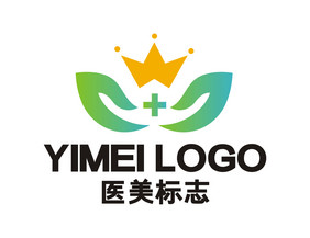 医院美容医美皇冠LOGO标志VI