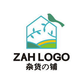 民宿田园风杂货铺LOGO标志VI