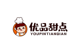 可爱卡通美食logo