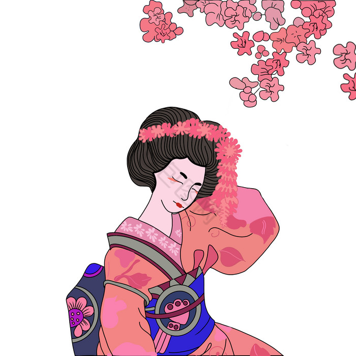 和风日式和服美女