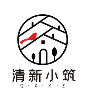 清新小筑民宿农家乐LOGO标志VI