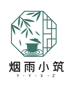 素净茶楼茶馆民宿logo标志vi图片