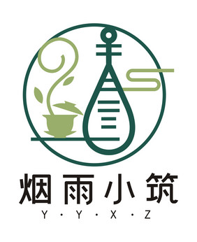 清新茶楼茶馆民宿LOGO标志VI