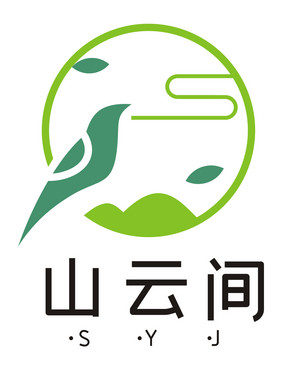 高山优雅清净民宿中国风LOGO标志VI