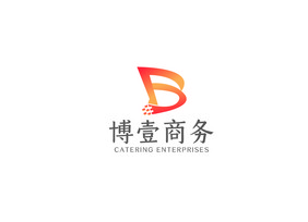 时尚高端B字母商务科技logoVI模板