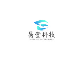 时尚高端E字母商务科技logoVI模板