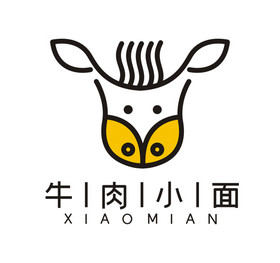 小牛肉面logo标志vi