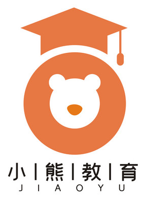 可爱博士帽小熊教育机构LOGO标志VI