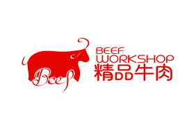 创意时尚牛肉餐饮LOGO