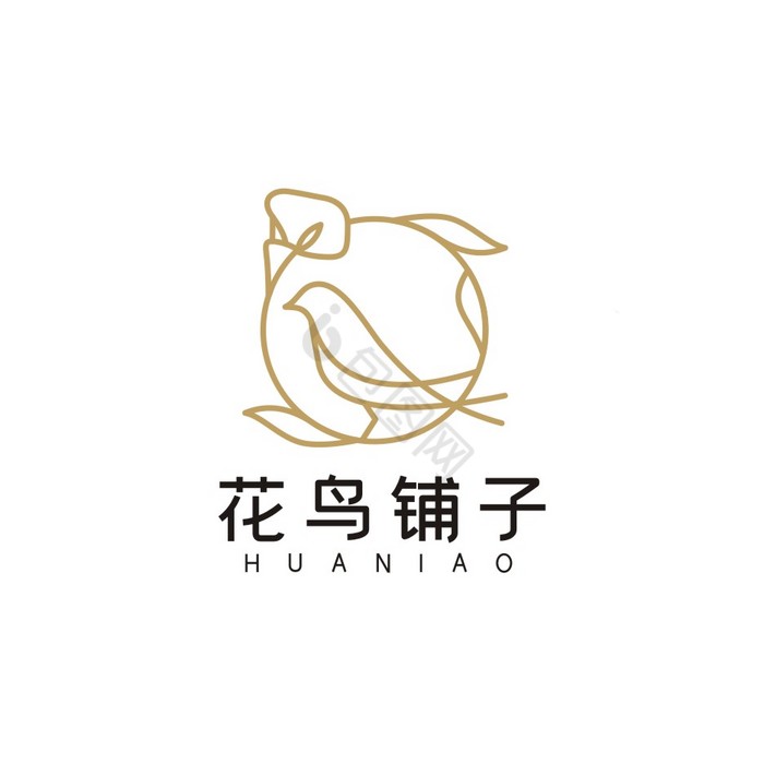 花鸟鱼市店铺LOGO标志VI图片